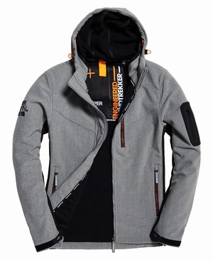 Superdry Hooded Paralex SD-Windtrekker Férfi Kabát Szürke | SMDIO1724